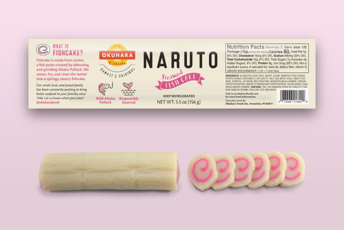 Fishcake Packaging - Uzumaki, Naruto, Chikuwa