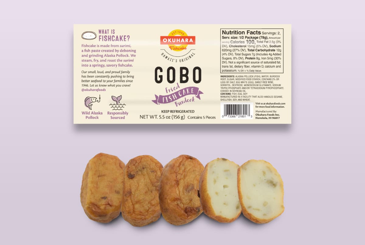 Fishcake Packaging - Kamaboko, Veggie, Gobo