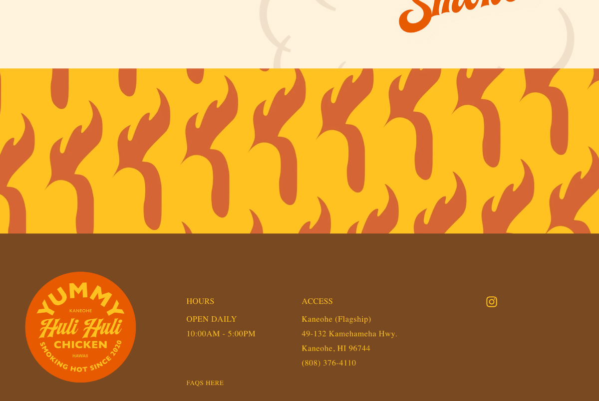 Yummy Huli Huli Chicken - Website Design